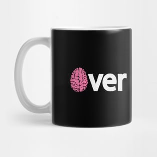 Mind over matter artistic typography design Mug